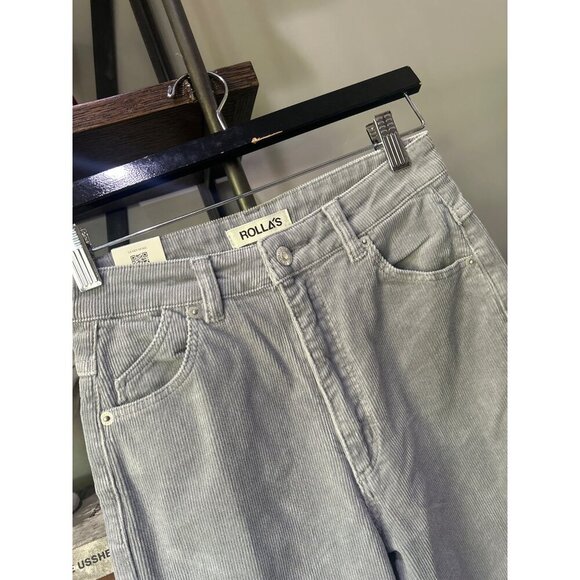 Rolla's Original Straight Corduroy Jeans Moonstone Womens Size 26 - Picture 5 of 9